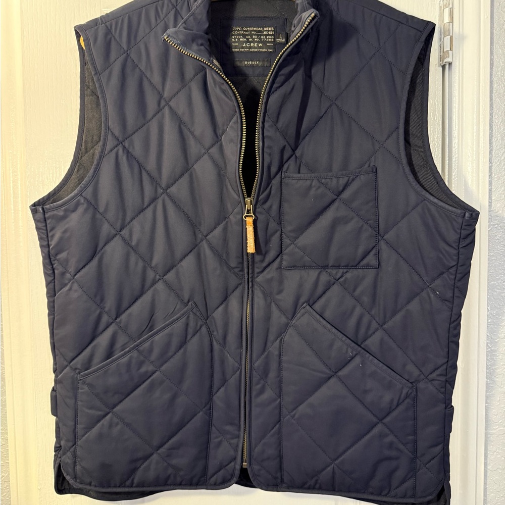 J. Crew - Men's Quilted Navy Vest